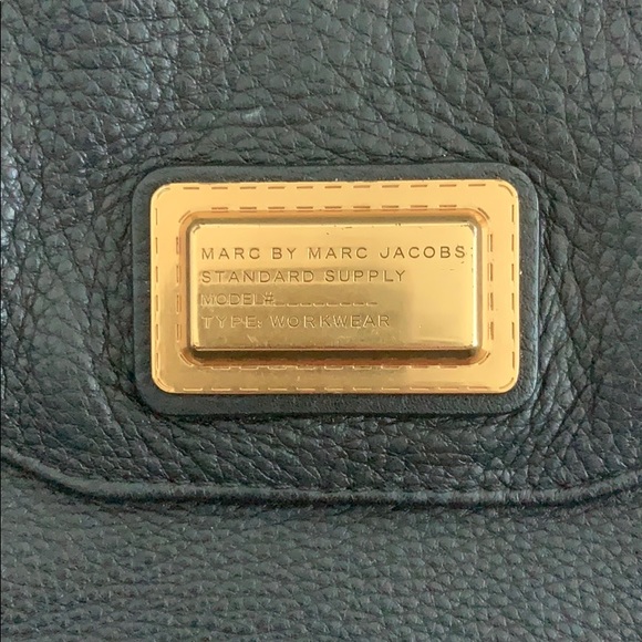 Marc by Marc Jacobs Leather Flap Hobo (Black) - Picture 4 of 6